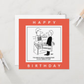 Butcher & Chiropodist Cockney Slang Cartoon Kaart (Voorkant / Achterkant in situ)