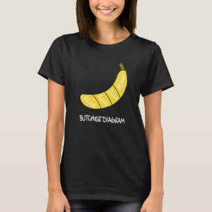 Butcher Figuur I Banana Healthy Fruits Yellow Fru T-shirt
