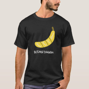Butcher Figuur I Banana Healthy Fruits Yellow Fru T-shirt