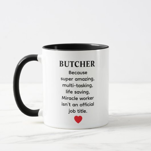 Butcher Gift – Funny Meat Cutter Quote Design Mok (Links)