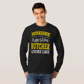 Butcher job Title Employee Funny Worker Profession T-shirt (Voorkant volledig)