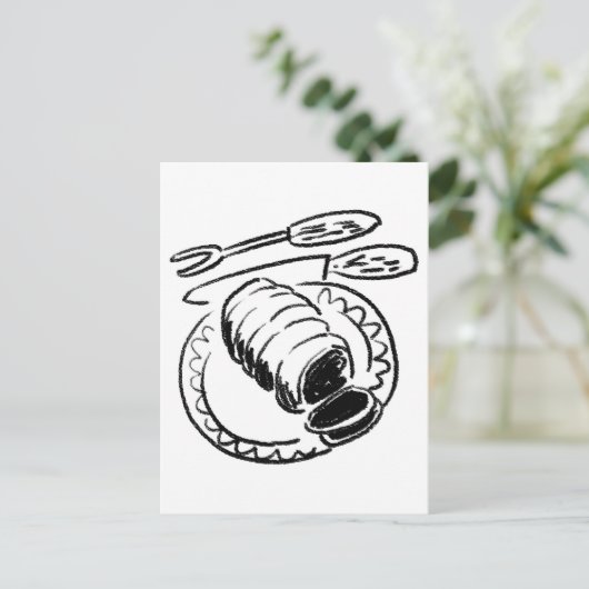 Butcher Joint of Beef Cartoon Design Briefkaart (Staand voorkant)