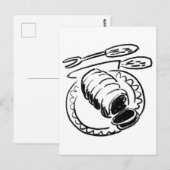 Butcher Joint of Beef Cartoon Design Briefkaart (Voorkant / Achterkant)