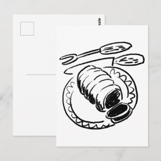 Butcher Joint of Beef Cartoon Design Briefkaart (Voorkant / Achterkant)