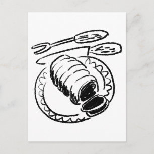 Butcher Joint of Beef Cartoon Design Briefkaart