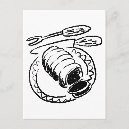 Butcher Joint of Beef Cartoon Design Briefkaart (Voorkant)