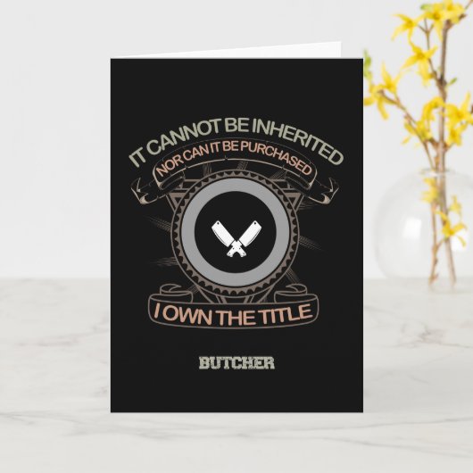 Butcher Kaart (Gele Bloem)