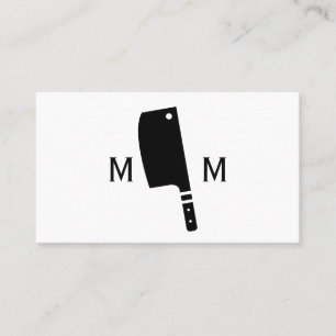 Butcher Knife Monogram Visitekaartje