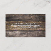 Butcher Knives Animals Logo | Metaal Hout BBQ Visitekaartje (Achterkant)