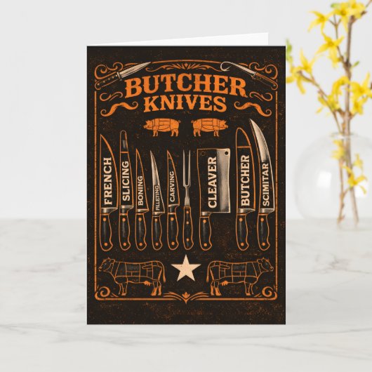 Butcher Knives Kaart (Gele Bloem)