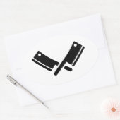 Butcher-messen slim ovale sticker (Envelop)