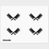 Butcher-messen slim ovale sticker (Vel)