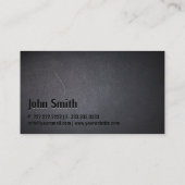 Butcher Modern Bold Text Elegant Dark Minimalist Visitekaartje (Achterkant)