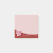 Butcher Post-IT notities op donkerrode achtergrond Post-it® Notes (Voorkant)