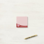 Butcher Post-IT notities op donkerrode achtergrond Post-it® Notes (Op bureau)
