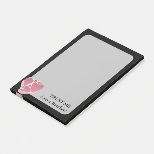 Butcher Post-IT notities op zwarte achtergrond Post-it® Notes (Schuin)