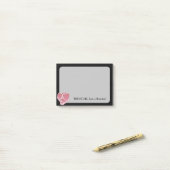 Butcher Post-IT notities op zwarte achtergrond Post-it® Notes (Op bureau)
