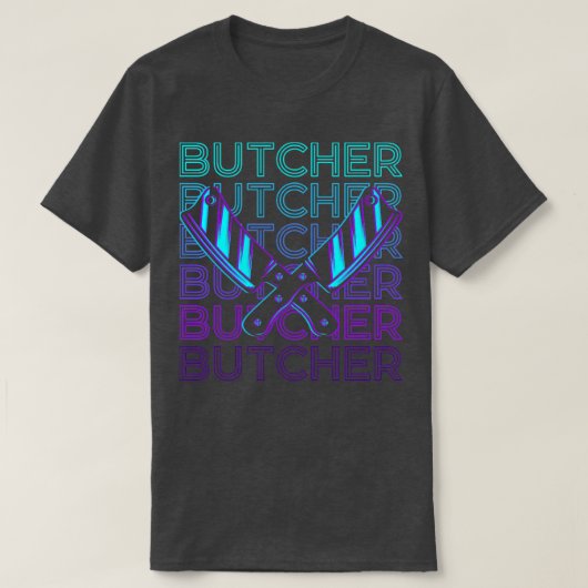 Butcher Retro Cadeft T-shirt (Design voorkant)