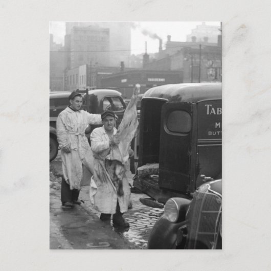 Butcher Shop Boys, 1938 Briefkaart (Voorkant)