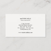 Butcher Shop Knife and Meat Cleaver Logo Visitekaartje (Achterkant)