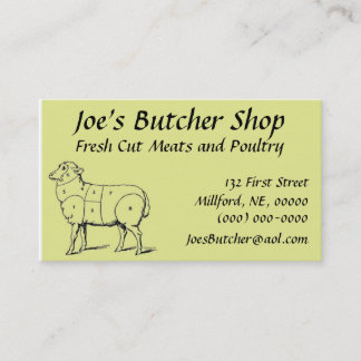 Butcher Shop... Visitekaartje