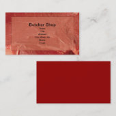 Butcher Shop Visitekaartjes (Voorkant / Achterkant)