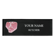 Butcher T-bone naamlabel