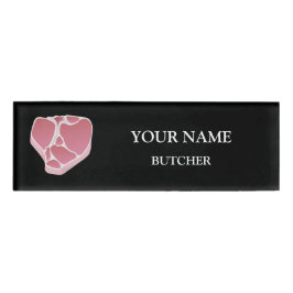 Butcher T-bone naamlabel Naambadge
