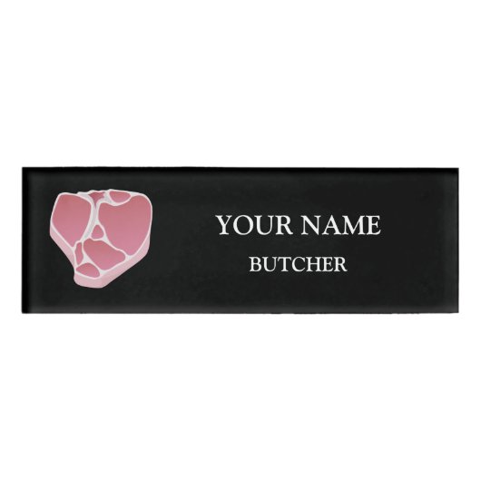 Butcher T-bone naamlabel Naambadge (Voorkant)