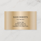 Butcher Vlees Cleaver Vlees & Poultry Market Gold Visitekaartje (Achterkant)