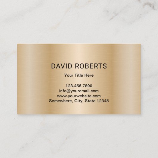 Butcher Vlees Cleaver Vlees & Poultry Market Gold Visitekaartje (Achterkant)