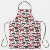 Butcher Vlees snijdt Koe kippen Varkens Schort (Voorkant)
