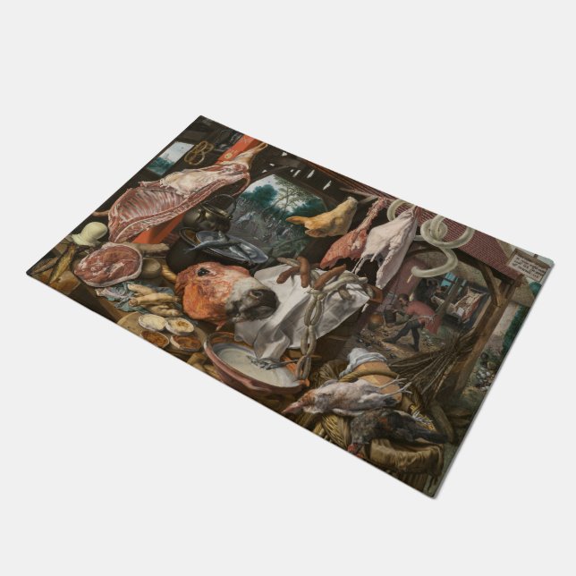 Butcher's Stall (van Pieter Aertsen) Deurmat (Schuin)