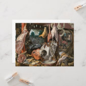 Butcher's Stall (van Pieter Aertsen) Kaart (Voorkant / Achterkant in situ)