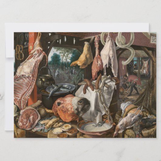 Butcher's Stall (van Pieter Aertsen) Kaart (Voorkant)