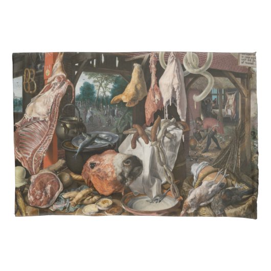 Butcher's Stall (van Pieter Aertsen) Kussensloop (Voorkant-Links)