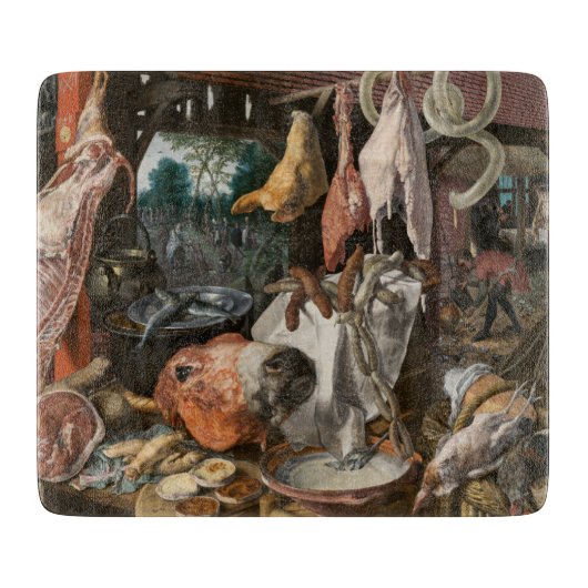 Butcher's Stall (van Pieter Aertsen) Snijplank (Voorkant)