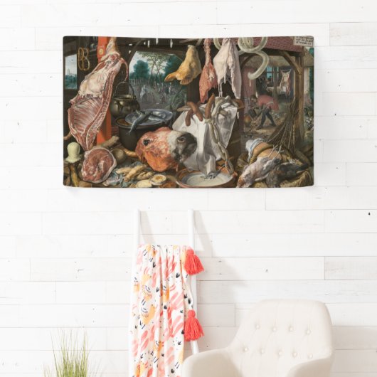 Butcher's Stall (van Pieter Aertsen) Spandoek (Insitu)