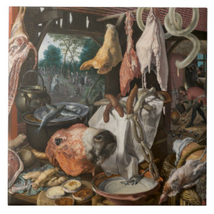 Butcher's Stall (van Pieter Aertsen) Tegeltje