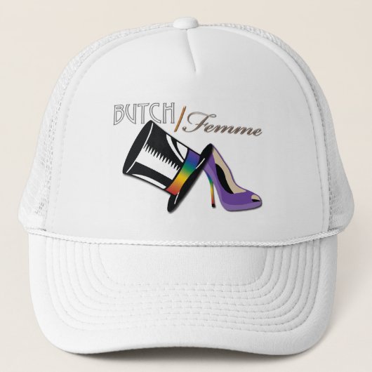 Butchlesque Butch Femme Trucker hat Trucker Pet (Voorkant)