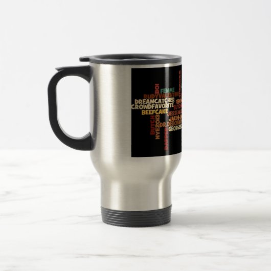 Butchlesque Travel Mug. Reisbeker (Links)