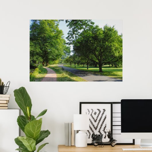 Bute Park, Cardiff, Wales. Poster (Thuiskantoor)