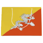 Buthaanse vlag groot cadeauzakje (Voorkant)