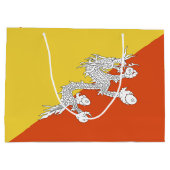 Buthaanse vlag groot cadeauzakje (Achterkant)