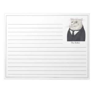 BUTLER CAT 11x8.5 Notitieblok + Lijnen