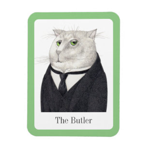 BUTLER CAT 3x4 flexibele magneet + tekst