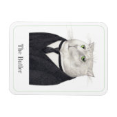 BUTLER CAT 3x4 Flexibele magneet + Tekst II (Horizontaal)