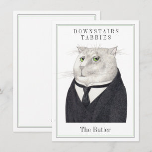 BUTLER CAT 4.5x6.25 Platte Kaart + Tekst