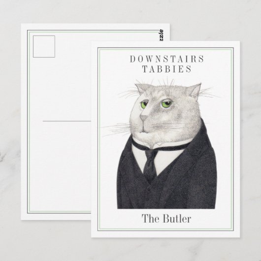 BUTLER CAT BRIEFKAART (Voorkant / Achterkant)