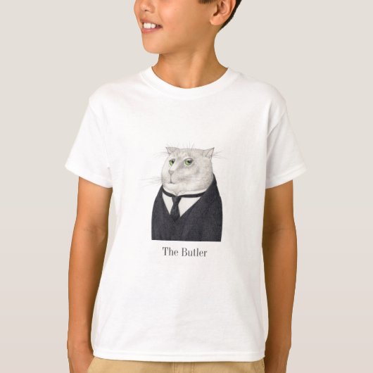 BUTLER CAT Jongens Basis T-shirt (Voorkant)